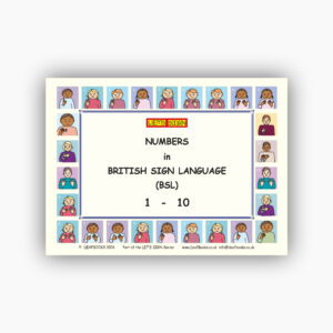 Let's Sign BSL - Numbers 1 to 10 (PDF) - DeafBooks