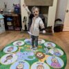 Circular BSL Playmat:  FEELINGS SIGNS